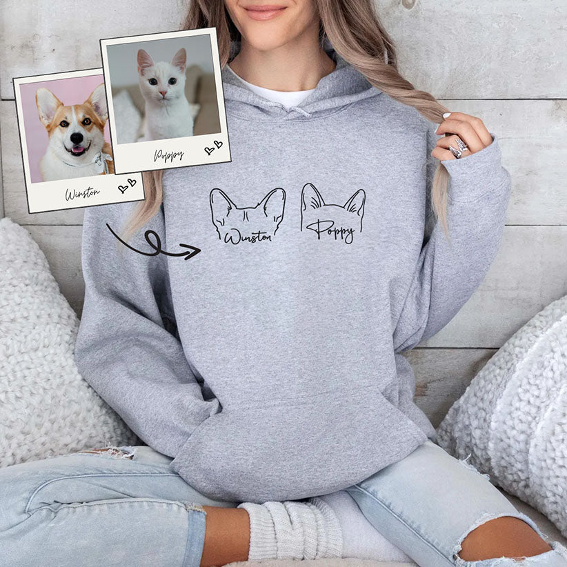 Custom Pet Ear Hoodie