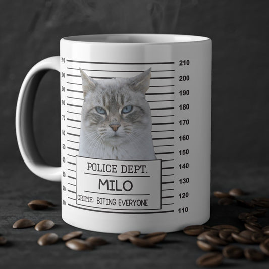 Custom Pet Mugshot Mug