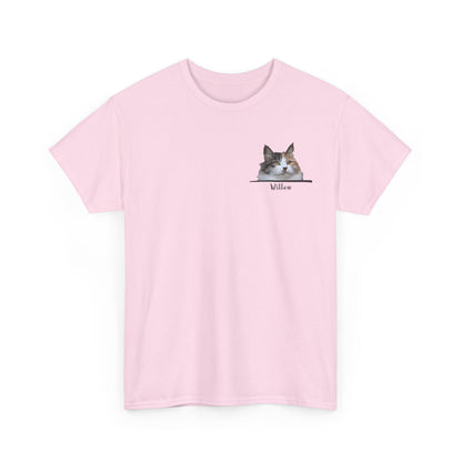 Custom Pet With Line Pocket T-Shirt