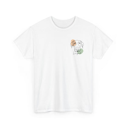 Custom Modern Line Art With Patch Pocket T-Shirt