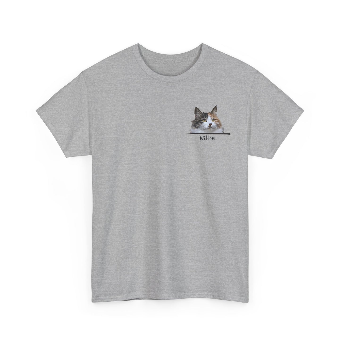 Custom Pet With Line Pocket T-Shirt