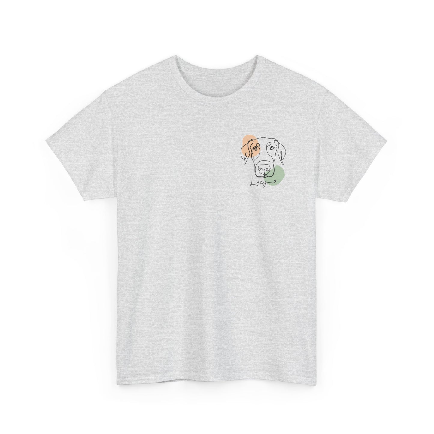 Custom Modern Line Art With Patch Pocket T-Shirt