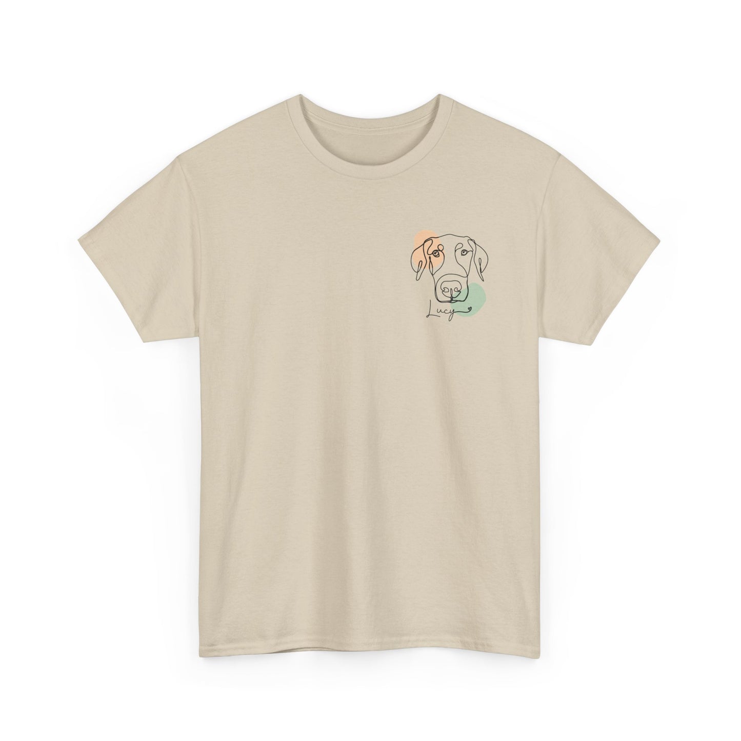 Custom Modern Line Art With Patch Pocket T-Shirt