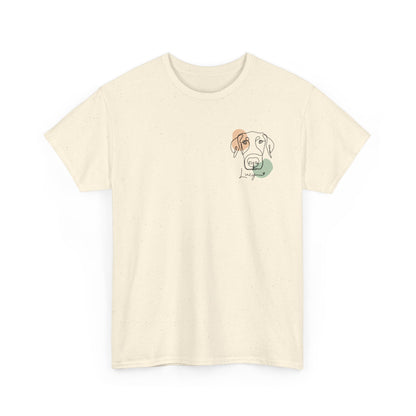 Custom Modern Line Art With Patch Pocket T-Shirt