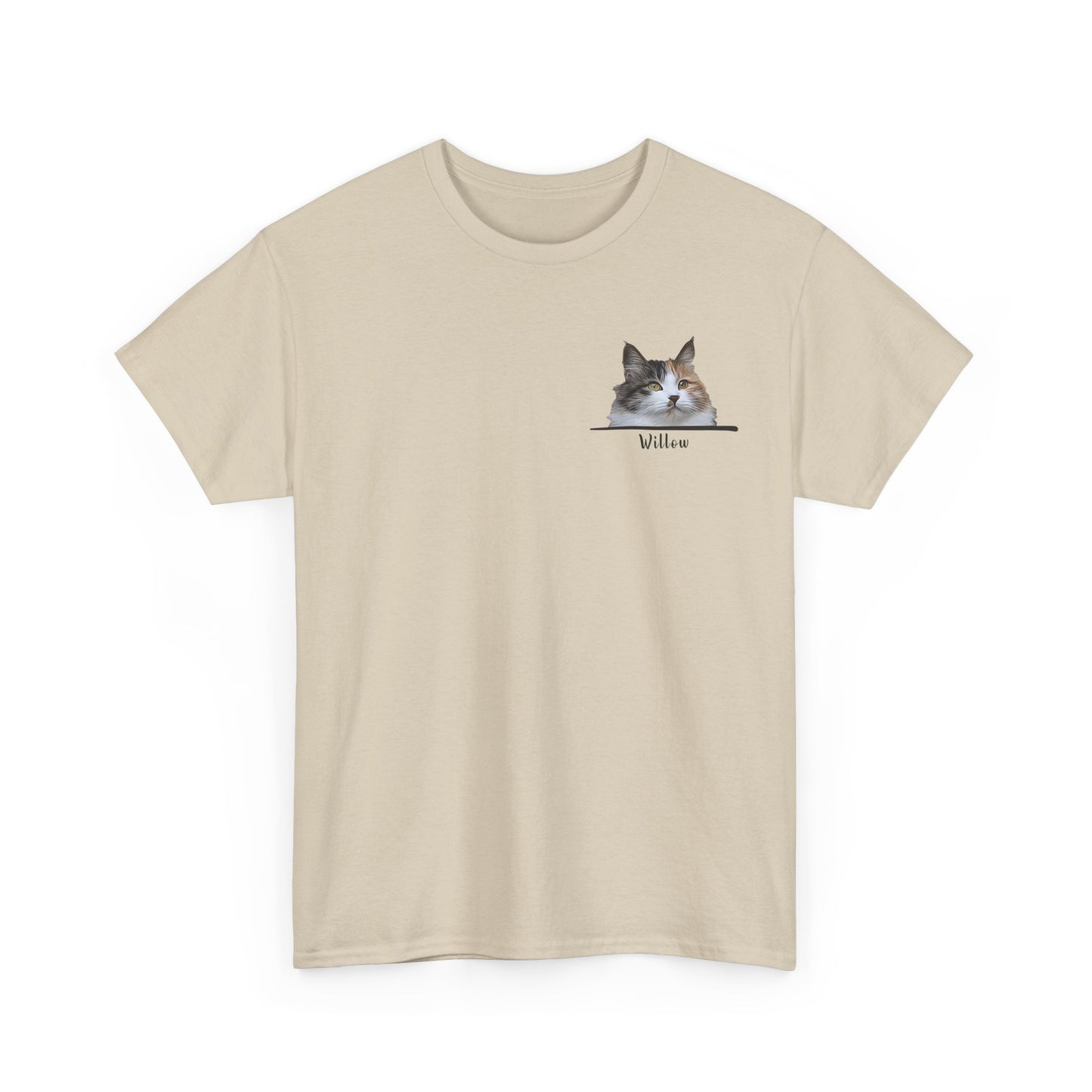 Custom Pet With Line Pocket T-Shirt