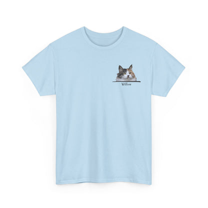 Custom Pet With Line Pocket T-Shirt