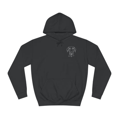 Custom Modern Line Art Pocket Hoodie