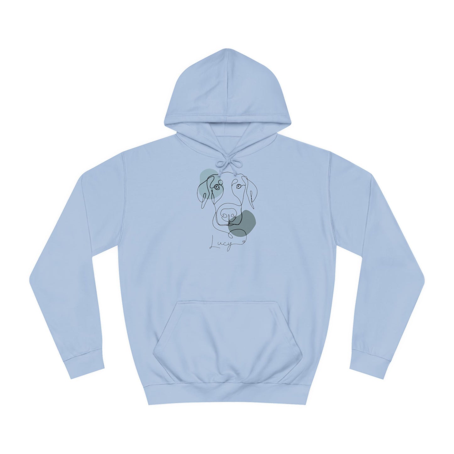 Custom Modern Line Art With Patch Hoodie