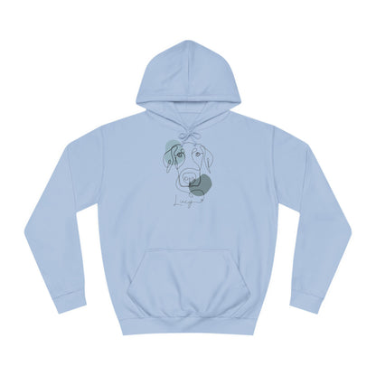 Custom Modern Line Art With Patch Hoodie