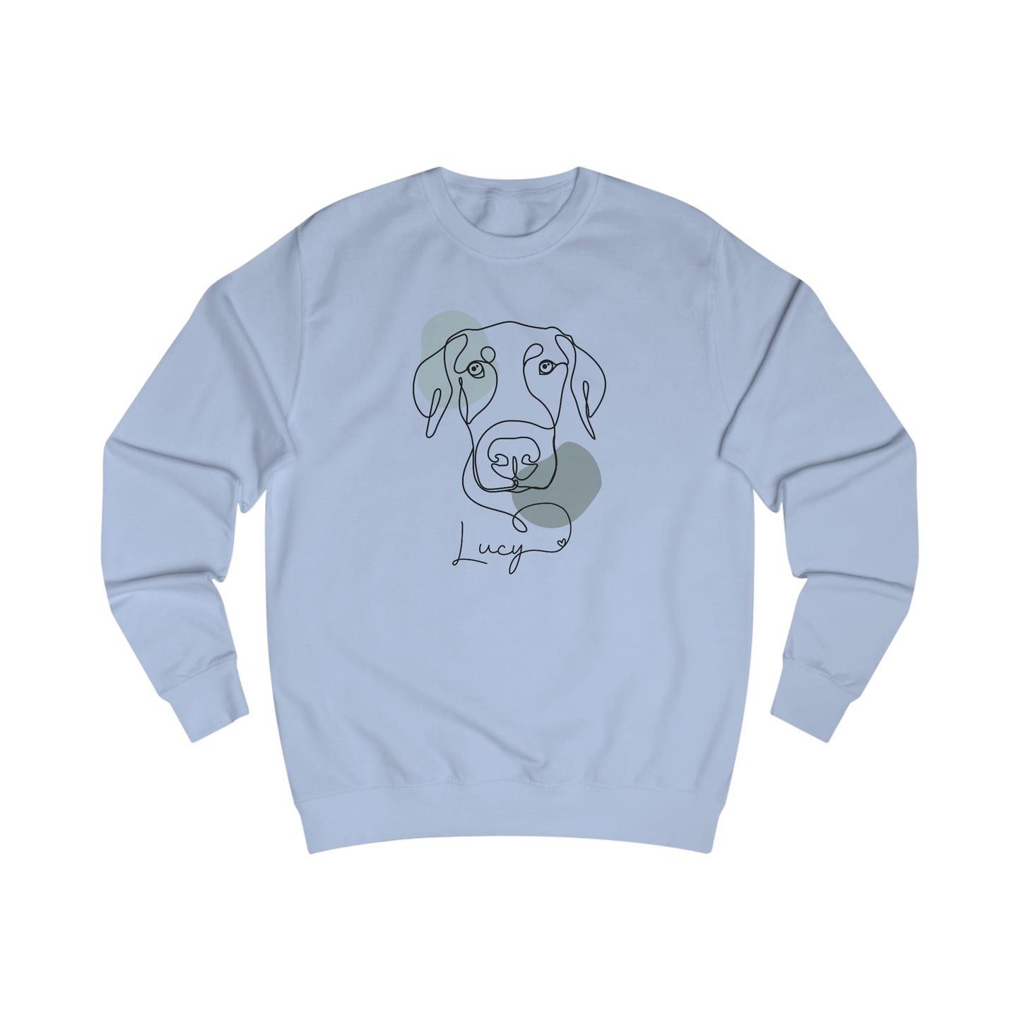 Custom Modern Line Art With Patch Sweatshirt