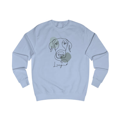 Custom Modern Line Art With Patch Sweatshirt