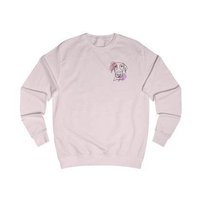 Custom Modern Line Art With Patch Pocket Sweatshirt