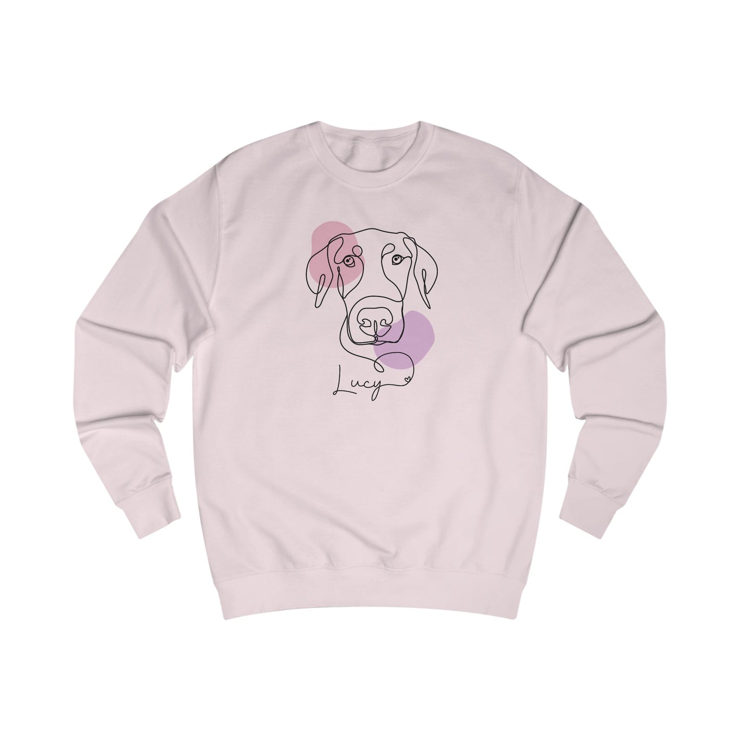 Custom Modern Line Art With Patch Sweatshirt