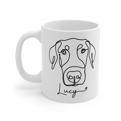 Custom Modern Line Art Mug