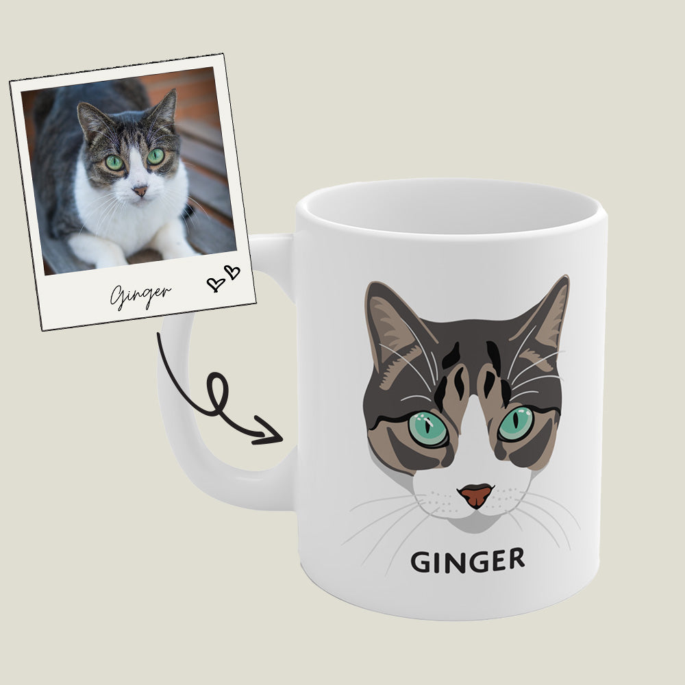 Custom Colour Drawing Pet Mug